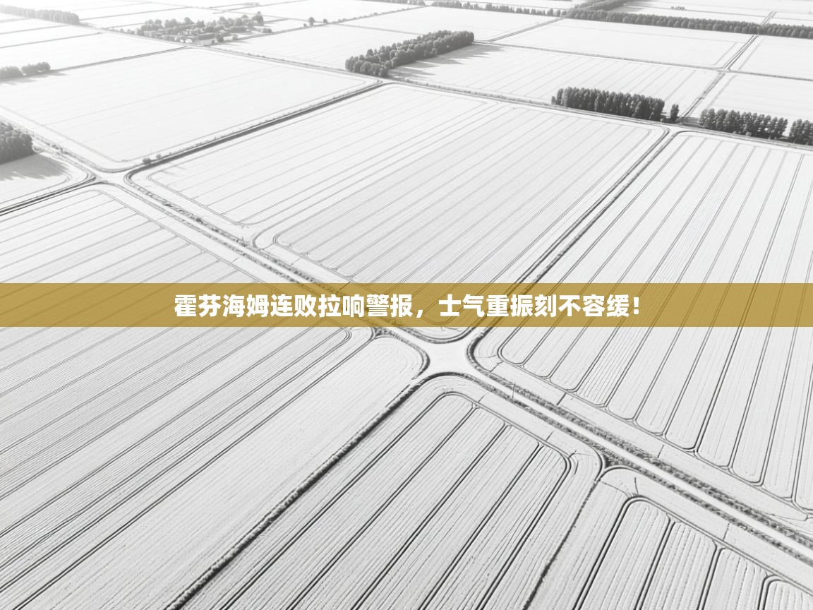 霍芬海姆连败拉响警报，士气重振刻不容缓！